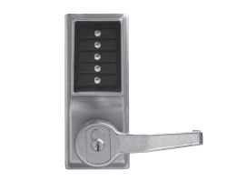 L1000 Series Mechanical Pushbutton Cylindrical Lever Lock