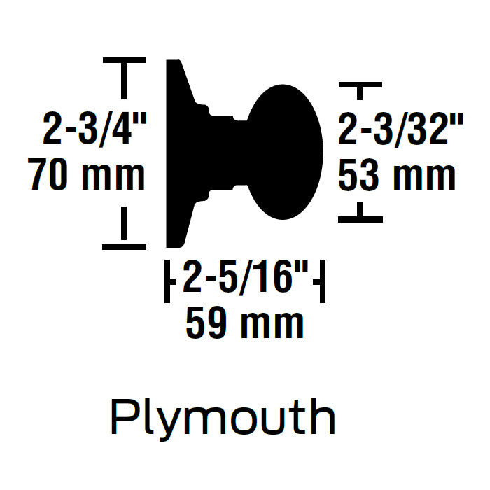 F10 Plymouth Passage Knob Lock