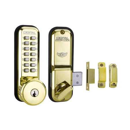 Lockey 2200 - Bright Brass with Key Override