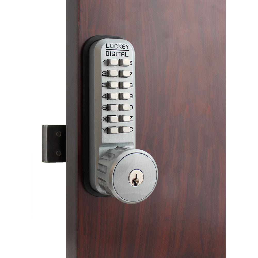 Lockey 2200 - Satin Chrome with Key Override