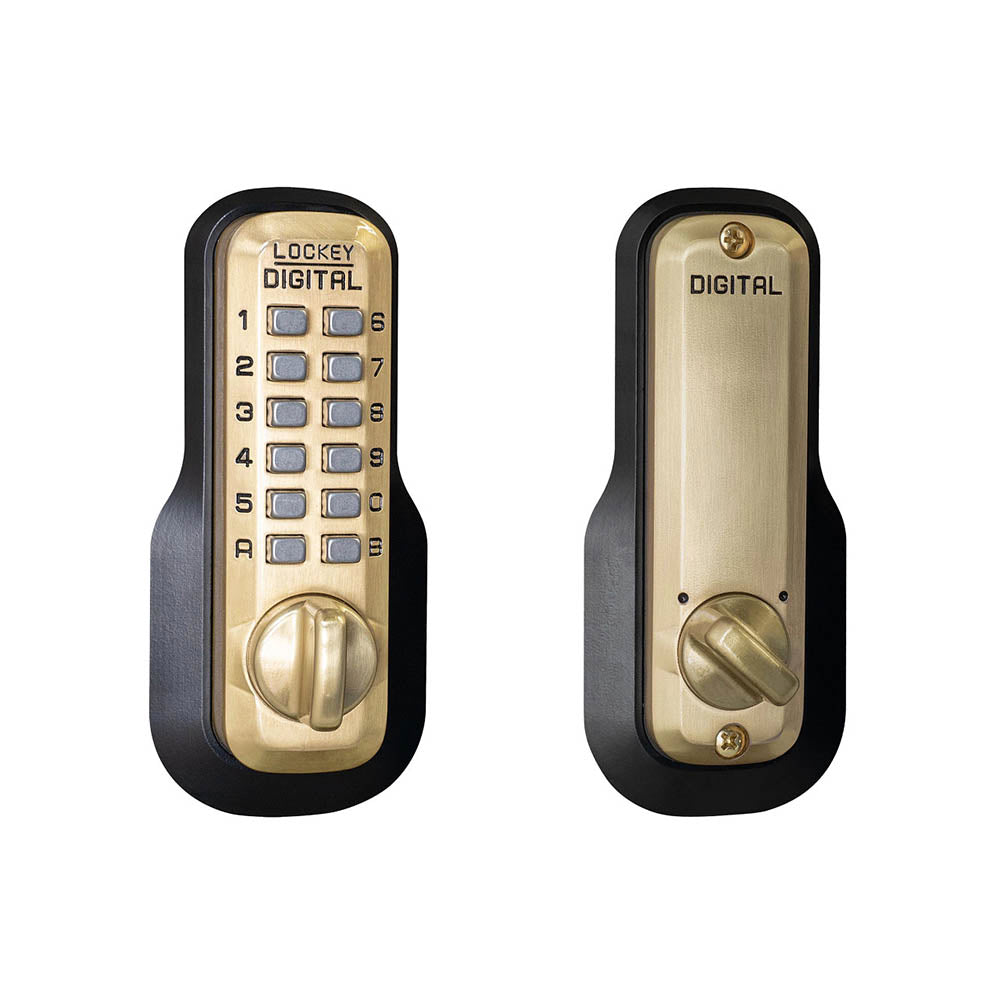 Lockey M210 - Satin Brass, Single Combination